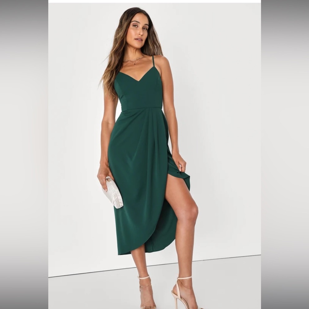 Lulu’s midi green dress